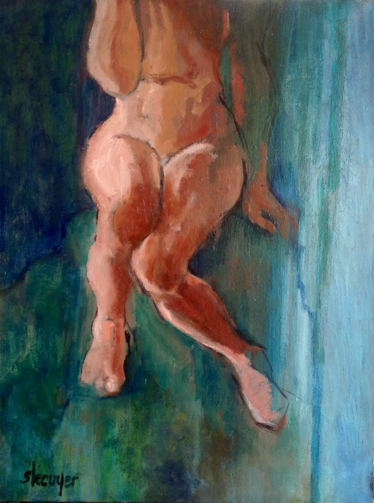 À ses pieds, l'abîme