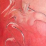 Vénus rouge, huile sur toile, 46cmx38cm