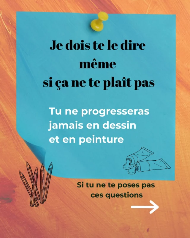 🔥 Attention, voilà une vérité qui ne va pas te plaire. 

‼️Non, tu ne progresseras pas en dessin ou en peinture. 
Si tu ne connais pas un minimum de règles techniques. 

🏛️ Celles qui sont enseignées depuis des siècles dans les académies et les écoles des Beaux-Arts. 
Celles qui sont utilisées par les artistes d’aujourd’hui. 

 👉 Soyons clair.e.s, c’est impossible de dessiner ou peindre de façon épanouissante si on ne connaît pas des techniques artistiques. 

👉 Si tu cherches à dessiner de façon réaliste, tu es obligé.e de respecter des règles encore plus précises, par exemple sur les valeurs et  proportions, au millimètre près. 

👉 Et dernière chose, si tu connais la technique, tu peux t’appuyer dessus sans avoir peur de te tromper et sans y réfléchir.
Résultat : tu as plus de facilités et de possibilités pour laisser marcher ta créativité.

Que du bonus, non ? 

Pour te permettre de progresser grâce à ces techniques connues de tous les artistes mais peu pratiquées par les amateurs et les autodidactes, j’ai  ré-ouvert une communauté privée sur Facebook. C’est un groupe que j’avais ouvert pendant le Covid et que j’avais fermé après. 
Finalement, une communauté, c’est plus sympa qu’une page. 

Tu pourras y poster tes travaux pour que je te donne des suggestions d’amélioration et j’y posterai également des tutos et des astuces. 
Celles que j’utilise depuis 30 ans dans ma pratique d’artiste. 

Le groupe s’appelle Apprendre les techniques de dessin et de peinture avec Stéphanie Lécuyer. 
https://www.facebook.com/groups/541200075719992/?ref=share_group_link.  #apprendreàdessiner #apprendrelapeinture #tutodessin #courspeinture #ecoledartstephanielecuyer #progresserendessin #artfundamentals #peintreamateur #japprendsadessiner 
#coursdessinenligne