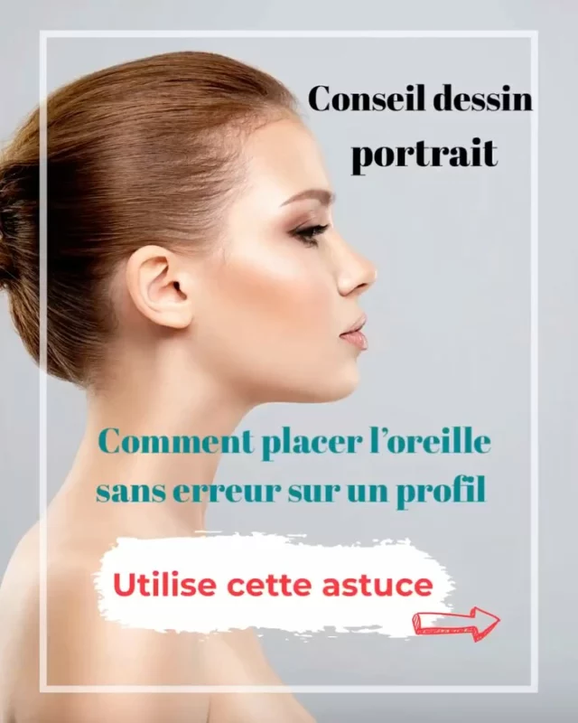 ‼️ Est-ce que tu ne sais jamais OÙ placer l’oreille quand tu dessine un portrait de profil ? 

Rassure-toi, tu n’es pas seul.e et ça pose souvent un problème. 
Pourquoi ? Ça vient du fait qu’on juge mal la taille de la boîte crânienne, qu’on se regarde rarement de profil et qu’on ne fait pas attention à l’oreille sur les têtes des autres. 

Exception faite des Égyptiens sur les fresques antiques ! Et à moins de jouer les Van Gogh, il va bien falloir la placer quelque part…. 

👉 La bonne nouvelle, c’est qu’il y a une vraie méthode pour placer cette fichue oreille sans se prendre la tête. 

✏️ Je détaille tout dans les slides : 
-trace une ligne verticale qui va de l’œil jusqu’au menton et mesure-la. 
C’est important de la mesurer car tu dois utiliser cette dimension :
-trace une ligne de la même longueur qui part horizontalement derrière l’œil. A l’extrémité de cette ligne, tu peux placer l’arrière de l’oreille. 

🥳Et voilà, tu viens de placer l’oreille exactement au bon endroit du crâne. 

Astuce : si tu reprends une publication précédente, tu retrouveras à quelle hauteur la placer (il faut se baser sur l’œil et le nez, je te laisse vérifier tout ça).

(Dessin, portrait, oreille, cours de dessin, technique de dessin, astuce d’artiste) #coursdedessins #japprendsadessiner #dessindeportrait #commentdessinerleportrait #ecoledartstephanielecuyer #portraitrealiste #dessinréaliste #dessinacademique #techniquedessin